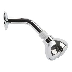 Oakbrook Collection Chrome PVC 3 settings Wallmount Showerhead 1.8 gpm