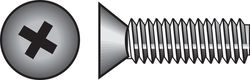 HILLMAN No. 10-24 Ga. X 1-1/2 in. L Phillips Flat Head Zinc-Plated Steel Machine Screws 100 pk
