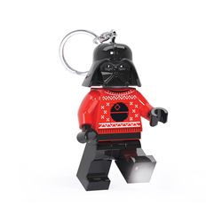 LEGO Star Wars Plastic Multicolored Darth Vader Holiday Sweater Keychain Light