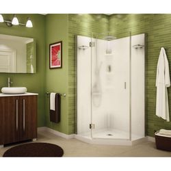MAAX Papaya  72 in. H X 36 in. W White Framed Shower Kit