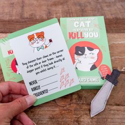 Scobie Boxer Gifts Is Your Cat Trying to Kill You Card Game Multicolored