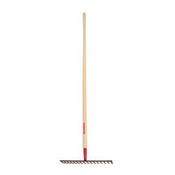 Razor-Back 67.25 in. 16 Tine Steel Level Rake Wood Handle