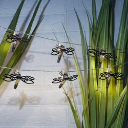 Alpine LED Dragonfly LED Light String Warm White 4 in. 10 lights