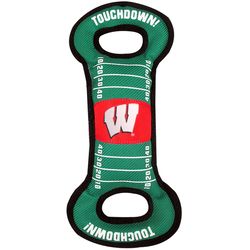 Pets First NFL For Dog Green Nylon Wisconsin Badgers Dog Tug Toy 1 pk