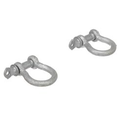 Seachoice Galvanized Steel 11.5 in. L X 1/4 in. W Shackle 2 pk