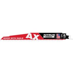 Milwaukee Nitrus 9 in. Carbide Reciprocating Saw Blade 5 TPI 1 blade