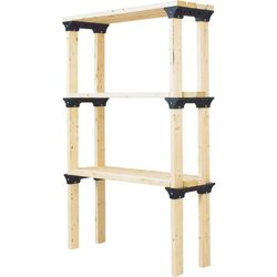 2X4Basics Black Resin Shelf Link Kit 96 in. L