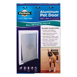 PetSafe 19.625 in. H X 12.75 in. W Large Aluminum Pet Door