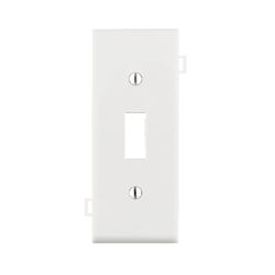 Leviton White 1 gang Thermoplastic Nylon Toggle Wall Plate 1 pk