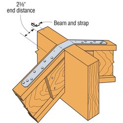 Simpson Strong-Tie 24 in. H X 1.25 in. W 20 Ga. Galvanized Steel Strap