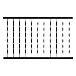 Gilpin Windsor Plus 28 in. H X 1-1/4 in. W X 48 in. L Steel Railing