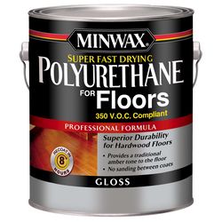 Minwax Gloss Clear Oil-Based Fast-Drying Polyurethane Floor Varnish 1 gal