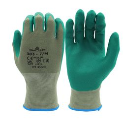 SHOWA ATLAS 383 Unisex Indoor/Outdoor Biodegradable Work Gloves Gray/Green S 1 pair