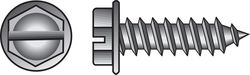 HILLMAN No. 10 Ga. X 1 in. L Slotted Hex Washer Head Sheet Metal Screws 100 pk