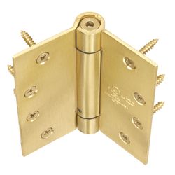 Ace 4 in. L Satin Brass Self Closing Hinge 1 pk