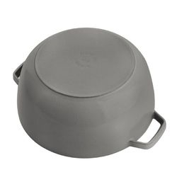 Staub Cast Iron Dutch Oven 5 qt Gray