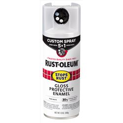 Rust-Oleum Stops Rust Gloss Pure White Enamel Spray Paint 12 oz