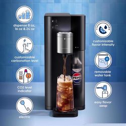 SodaStream Fountain Black 1 L Sparkling Water Maker Kit 1 pk