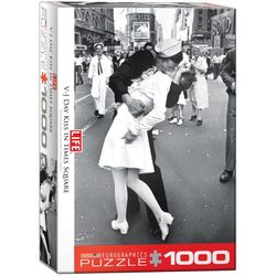 Eurographics Life V-J Day Kiss in Times Square Jigsaw Puzzle Multicolored 1000 pc