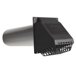 Ace 4 in. W X 6 in. L Metallic Black Resin Dryer Vent Hood