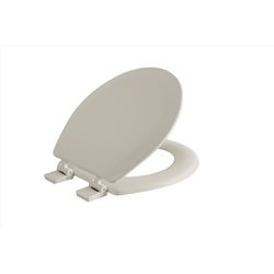 Oakbrook Collection Laurel Round Bone Wood Toilet Seat