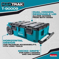 Makita Maktrak 39.78 in. Rolling Tool Chest Teal