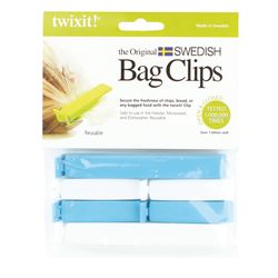 Twixit Light Blue/White Polypropylene Bag Clip