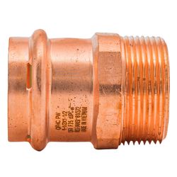 QuickFitting 1-1/2 in. Press in. MNPT in. Copper Adapter