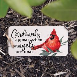 P Graham Dunn Multicolored Faux Marble 4 in. H X 8 in. L X 1 in. W Cardinals Appear When Angels are