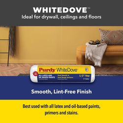 Purdy White Dove Woven Fabric 4 in. W X 3/8 in. Jumbo Mini Paint Roller Cover 1 pk