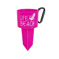 Geckobrands Pink Plastic 8 in. H X 4.5 in. W Beverage Holder Stake