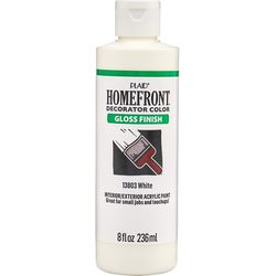 Homefront Gloss White Craft Paint Exterior and Interior 8 oz