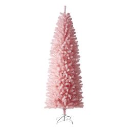 Glitzhome 8 ft. Pencil Christmas Tree