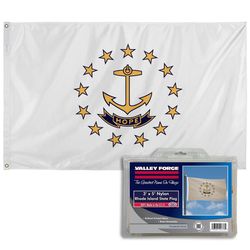 Valley Forge Rhode Island State Flag 0 in. H X 3 ft. W X 5 ft. L