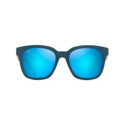 Maui Jim Honua AF Sunglasses Unisex Matte Petrol Blue Frame Blue Hawaii Lens Polarized