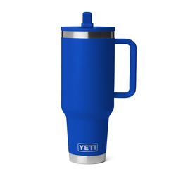 YETI Rambler 40 oz Royal Blue BPA Free Travel Straw Mug