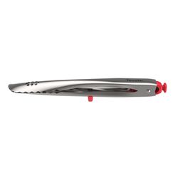 Tovolo Silver/Red Nylon/Stainless Steel Tongs
