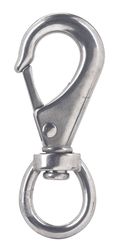 Campbell 7/16 in. D X 3-11/16 in. L Polished Stainless Steel Quick Snap 220 lb