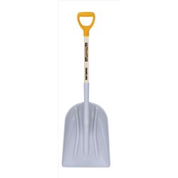 True Temper 46.5 in. Plastic Scoop Garden Shovel Wood Handle