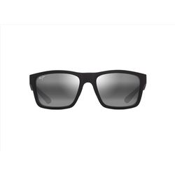 Maui Jim The Flats Sunglasses Unisex Matte Black with Gray Frame Neutral Gray Lens Polarized