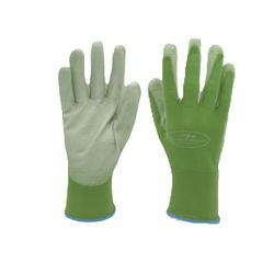 Garden Works L Nylon/Polyurethane Green Gardening Gloves