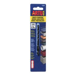 ARTU 3/16 in. X 3-1/2 in. L Tungsten Carbide Tipped Drill Bit Quick-Change Hex Shank 1 pc