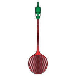 Joie Multicolored Plastic/Silicone Chameleon Fly Swatter