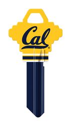 HILLMAN NCAA California Golden Bears House/Office Key Blank 68 Single For Schlage Locks Blue