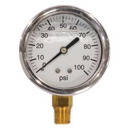 Fimco 2 - 1/2 in. Stainless Steel Pressure Gauge 100 psi