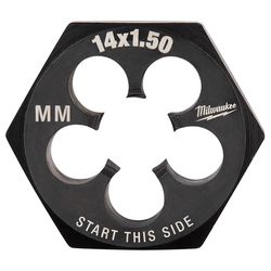 Milwaukee Metric M14X1.5 mm Hex Threading Die