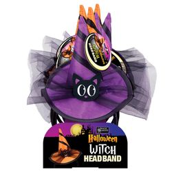 Magic Seasons Halloween Witch Headband 1 pk (RANDOM COLOR)