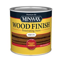 Minwax Wood Finish Semi-Transparent Honey Oil-Based Penetrating Wood Stain 1/2 pt