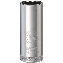 DeWalt 9/16 in. X 3/8 in. drive SAE 12 Point Deep Socket 1 pc