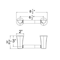 Huntington Brass Satin Brass Silver Toilet Paper Holder